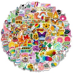 Art Stickers for Kids Teens Adults, 100 Pcs Cute Aesthetic Vinyl Waterproof Stic