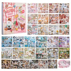 Japanese Sticker Book – 800+ Embroidery Stickers for Journaling & Scrapbooking