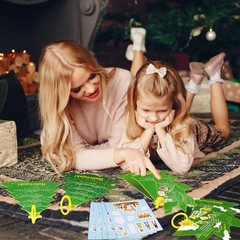 27Sets Christmas Crafts Nativity DIY Christmas Tree Stickers Play Set VBS Rel…