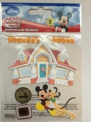 DISNEY MICKEY MOUSE Mickey’s House Pluto Clubhouse EK Success Stickers Scrapbook