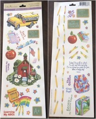Miss Elizabeth’s 2 Sided Stickers 12×4 Back To School Scrapbook Crafts Cards