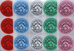 40 CUSTOM THANK YOU STICKERS 2″ LABELS SEALS EBAY STORE SCRATCH RESISTANT