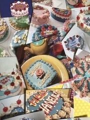 Set of 24 Blue Sky Buttercream Birthday Cake Stickers Scrapbooking Card Making
