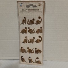 Dinosaur Scrapbook Crafts Sticker Lot -Jolee’s Boutique Paper House- Lot of 4