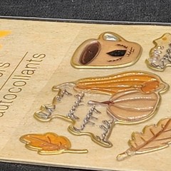 Fall Autumn Themed Puffy Stickers CRAFTER’S SQUARE 14 Pieces New