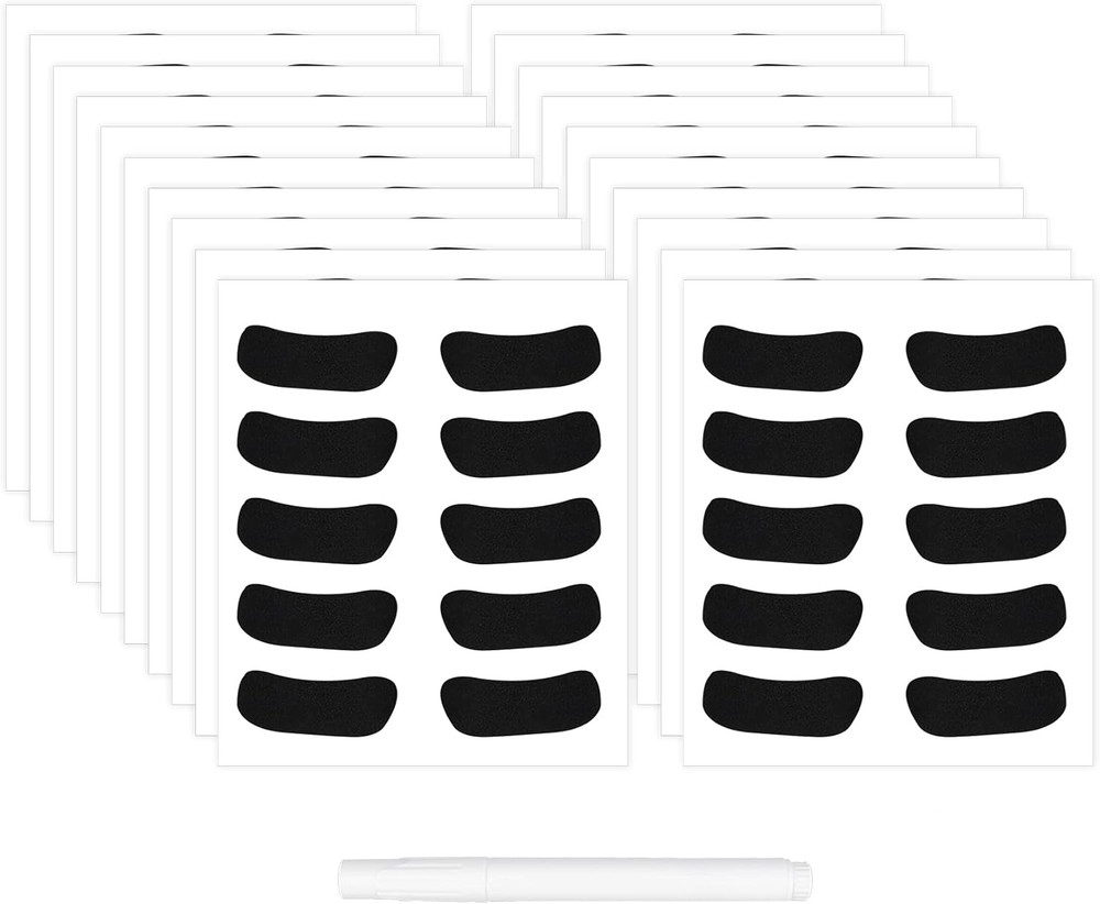 Eye Black Stickers 100 Pairs Self-Adhesive Face Stickers for Sports Game Day