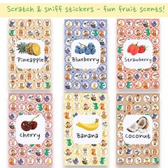 Scratch and Sniff Stickers – 1000 Fun Animal Smelly Sticker Set for Kids Clas…