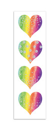 Ltd. Edition and Rare Mrs Grossman’s Brilliant Watercolor HEARTS ~2 Sheets! NIP!