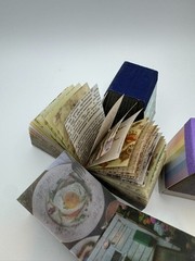 Mo Card Vellum Small Books Qty 4 Floral Van Gogh Color Vintage-theme Scrapbook