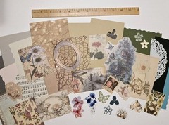 Scrapbook Pages Kit Ephemera Papers Images Stickers Frames Junk Journal Cards