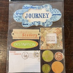 Travel & Adventure Craft Sticker Lot – Embellishments & Dimensional Stickers New