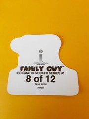 vintage A&A Global prism Family Guy vending machine sticker