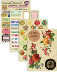 Sticker Pad 6″X8.5″ 12/Sheets – Flea Market Finds- Stationer’S Boutique