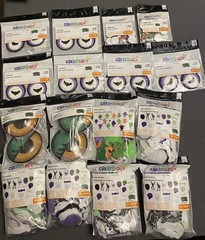 16 LOT CREATOLOGY FOAM STICKERS HALLOWEEN WIGGLE EYES CRAFT EYES SKULLS SKELETON