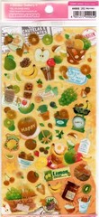Kamio Vintage Fruits Rare Textured Sticker Sheet