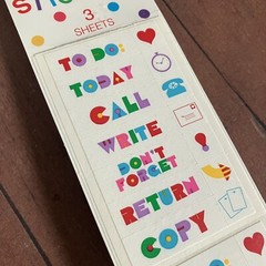 Mrs. Grossman’s 3 Strips New Vintage Sealed Memo Reminder Planner To do Stickers