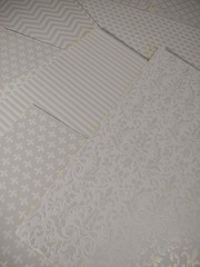 Scrapbook Craft JJ Heavyweight Paper 22 Sheets 8.5 x 11″ PEARL & WHITE TEXTURED