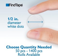 Adhesive Dots for Home, Office, Classroom – White