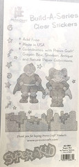 Provo Craft 2000 Super Kid City Super Heroes Clear Stickers Scrapbook NOS