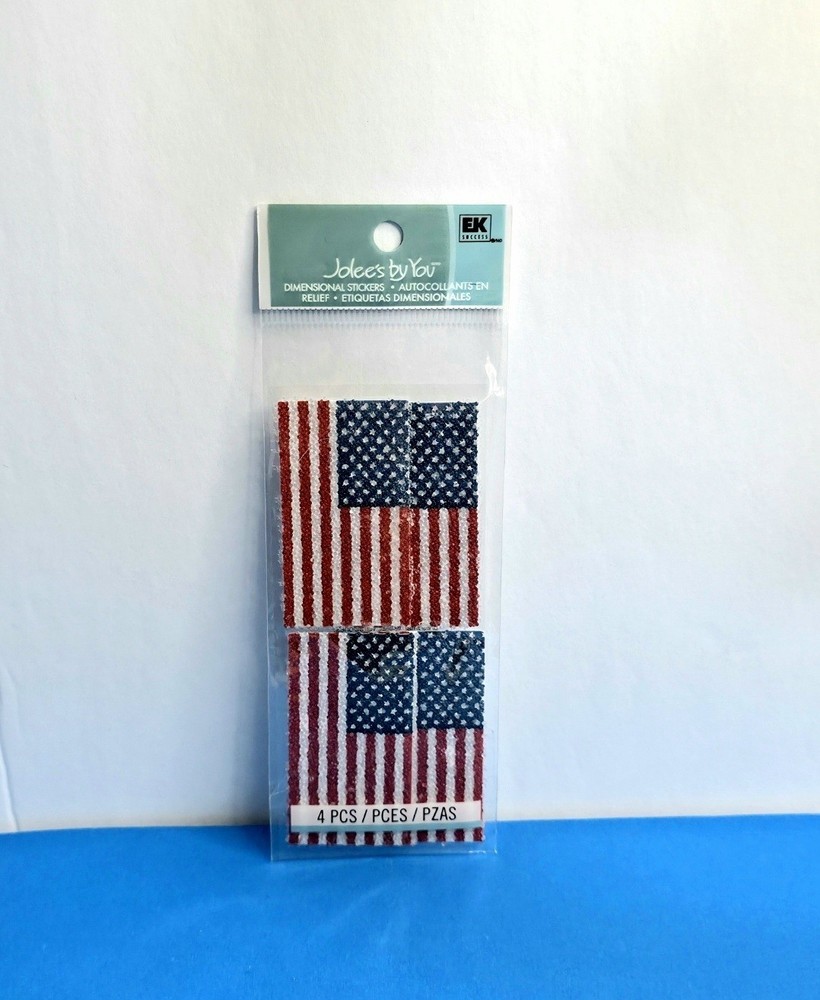 FREE SHIP Jolee’s AMERICAN FLAG Scrapbook Stickers STARS STRIPES MARINE ARMY AIR