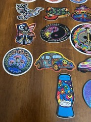 24 Vintage Prism Vending Machine Stickers lot Hippie 90’s Peace Rainbow Mushroom