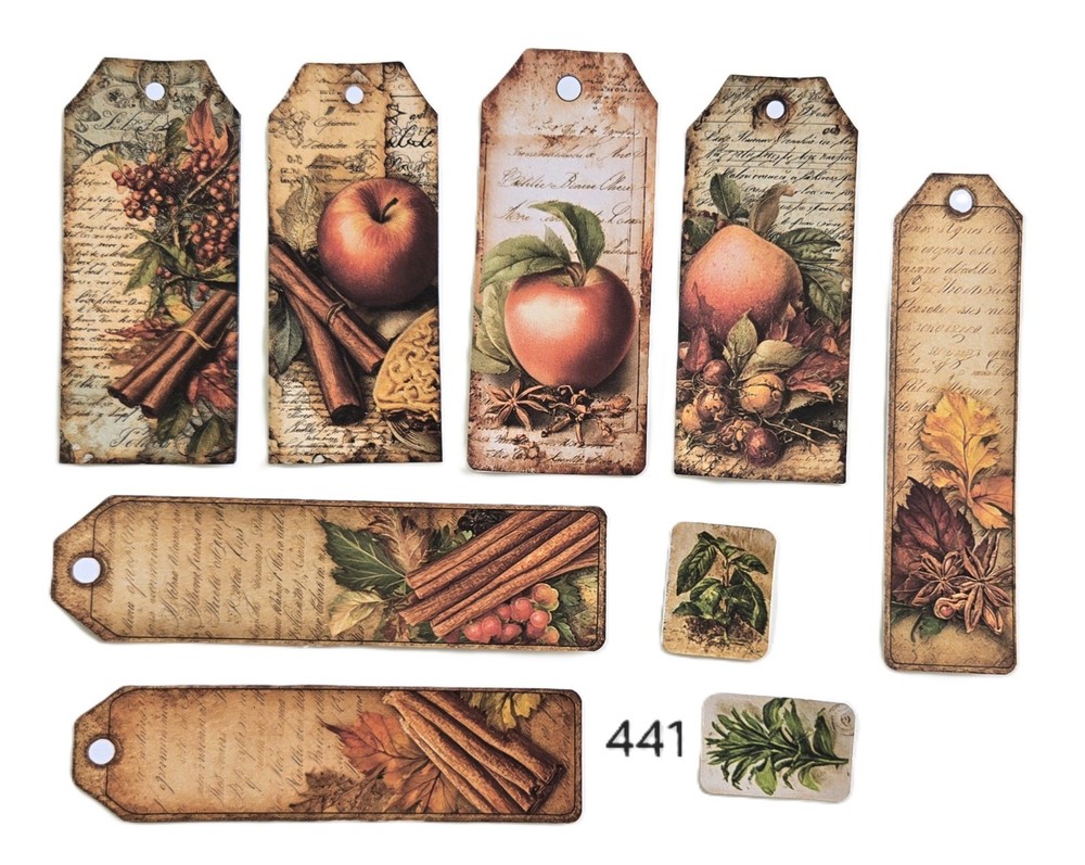 Tall Tags – Golden Harvest – set of 9 (441)