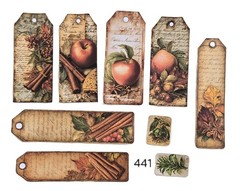 Tall Tags – Golden Harvest – set of 9 (441)