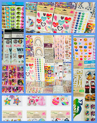 1969+ Stickers Children Summer Time Fun Activities Kids Friends Craft Play Kit