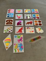 Vintage 1980’s Huge Lot Of Mylar Foil Hambly Stickers RARE HTF Fruit Animals…