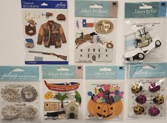 JOLEE’S BOUTIQUE Creative Touch Lot of 25 Dimensional Scrapbooking Stickers