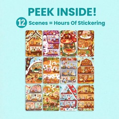 Cozy Homes of Furry Friends 500+ Sticker Book by Fun Toddler Calendar Activit…