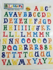 NEW Lot 4 Sets Provo Craft Letters Numbers Black Multi Gold Acid Free -F