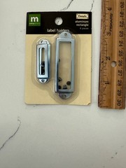Making Memories Aluminum Rectangle Label Holders (4 Count) Scrapbooking Crafts