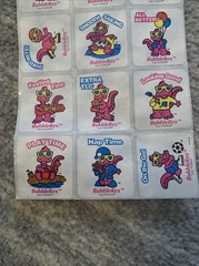 VTG 90s RARE BubbleRex Dinosaur Sticker Mascot Advertising Lot of 12
