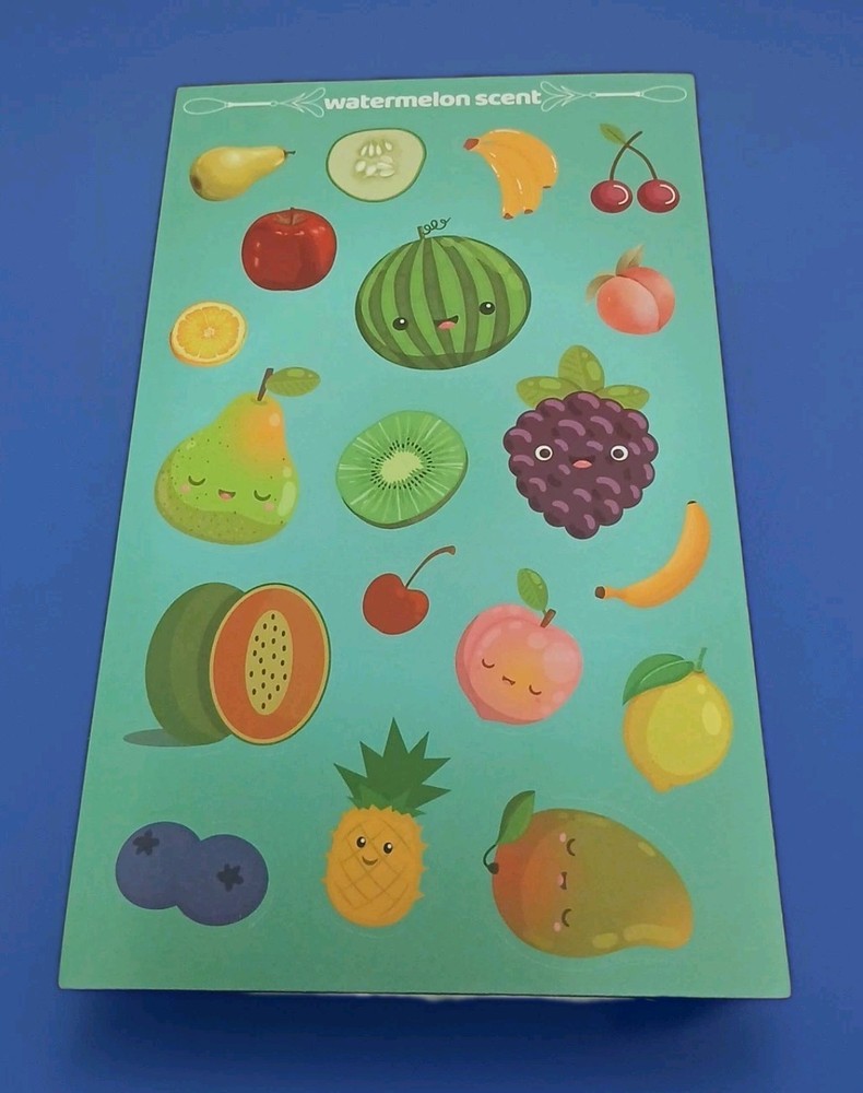 New Scratch and Sniff WATERMELON Scented stickers sheet