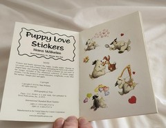 Cute Puppy Love 20 Stickers Hans Wilhelm Dover Little Activity Book