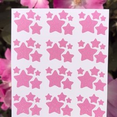 Glitter Star Sticker Sheet! – 0.25 to 0.75 inch