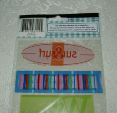 Beach Summer Threads Jumbo Woven Labels Me & My BIG Ideas Embellishments