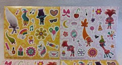 Vintage DreamWorks Trolls (4) Sticker Sheets*4″x4″ New OS 2018 *I*
