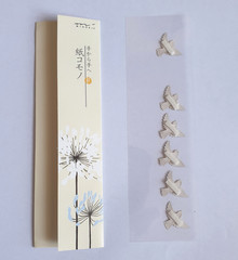 2009 MIDORI 6x Golden Flying Birds Stickers Mitsukoshi Japan Japanese Gift RARE