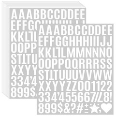 980 Pcs 1 Inch Vinyl Waterproof Letter Stickers,10 Sheets Self-Adhesive Alpha…