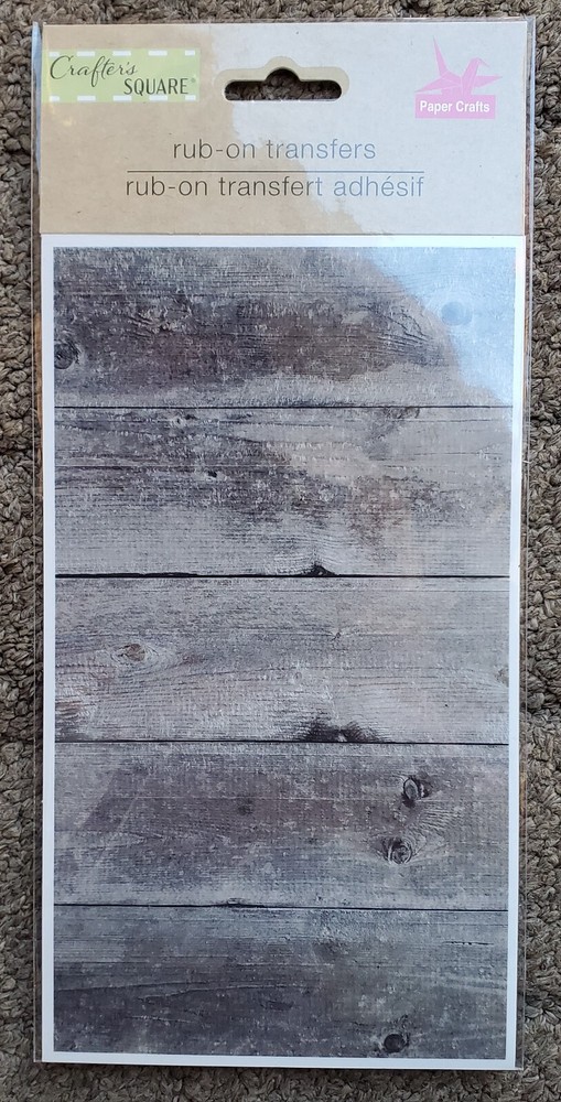 Rub On Transfers Wood Grain Dark Grey 8″x5″ Crafters Square Buy More & Save