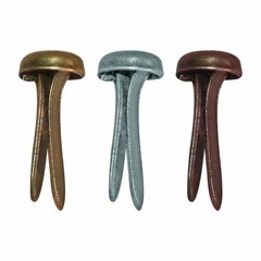 Tim Holtz Vintage Metal Long Brads 99 Pack Antique Gold Nickel Copper Crafting