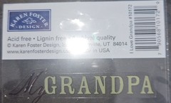Karen Foster Designs I Love Grandpa 10″ x 2.5″
