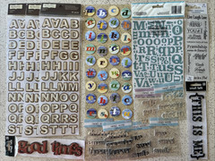 Studio 18 Recollections Scrapbooking Stickers LOT of 90 Alphabet Phrases LOOK!