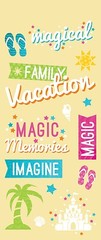 Scrapbooking Crafts PH Stickers Florida Castle Magical Rides Family Vacation Fun