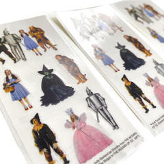 The Wizard of Oz Pack of 3 Sticker Half-Sheets for Crafts, Scrapbooking & Collec