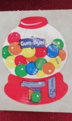 RARE Vintage Mylar Foil Rainbow, Unicorn, Paint Brush,Strawberry Stickers