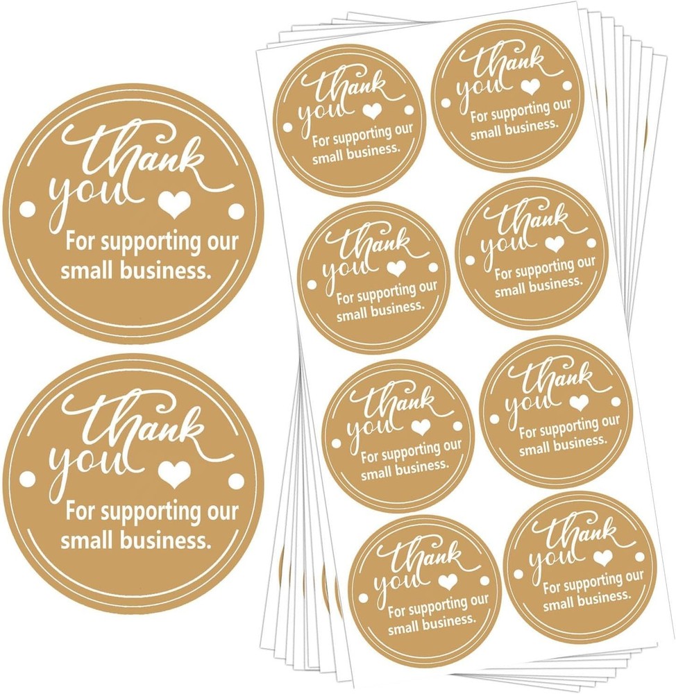 Thank You for Supporting Our Small Business Sticker Labels
