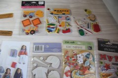 Sticker lot American girl, school stuff, sports, travel, family 3-d collection